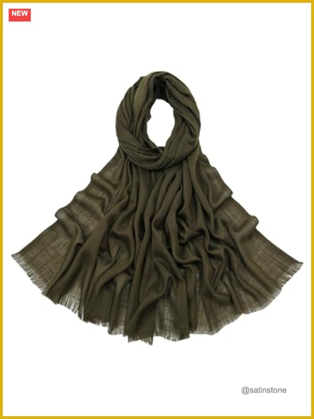 Lightweight Bamboo Cotton Knit Scarf Shawl Wrap Multipurpose Headscarf